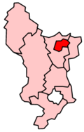 Shown within Derbyshire