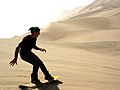 Some dunes are suitable for dune-boarding