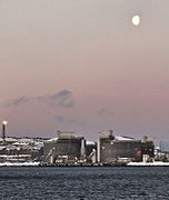 View of the storage tanks