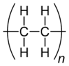 Skeletal formula of a polyethylene monomer