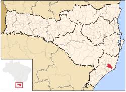 Location in Santa Catarina Brazil