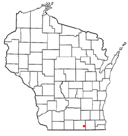 Location of Bradford, Wisconsin