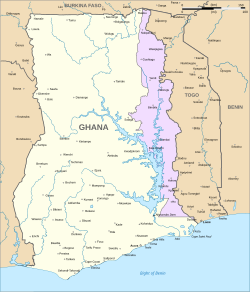 Western Togoland (purple) within Ghana