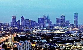 Downtown Dallas, Texas in January 2017