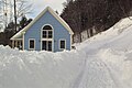 Four feet of snow cover in Monkton, Vermont