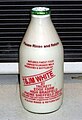 A bottle of "green-top" Raw milk.