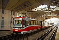 Metrotram in Kryvyi Rih (Ukraine) was separated from the streets, but later it was upgraded to be compatible with common tramways