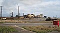 Hawaiian Commercial & Sugar Company Mill, view from Old Puʻunene Road coming from former Puʻunene Camp[7]