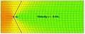 Velocity is 0.44 speed of light.