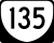 State Route 135 marker