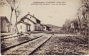 The Station building, and approaches during the First World War.