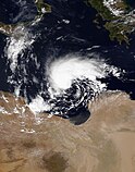 Storm Daniel to the north of Libya on September 9