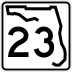 State Road 23 marker