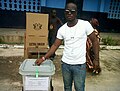 Ghanaians in voting process