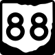 Two-digit state route shield, Ohio