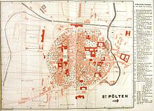 St. Pölten, Stadtplan 1887.jpg