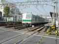 Tokyo Metro 6000 series on the Odakyu Odawara Line at Higashi-Kitazawa