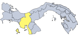 Location of Veraguas Province in Panama