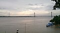 The Yamuna near Allahabad in Uttar Pradesh, in the rainy season