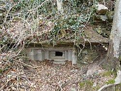 Bunker, part of the Center of Resistance 36, in the eastern part of the Línea P (Cataluña)