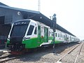 Commuter Line Jenggala trainset in Mojokerto Station.