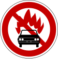 No vehicles carrying dangerous substances / explosives