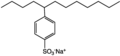 4-(5-Dodecyl) benzenesulfonate, a linear dodecylbenzenesulfonate, one of the most common surfactants.