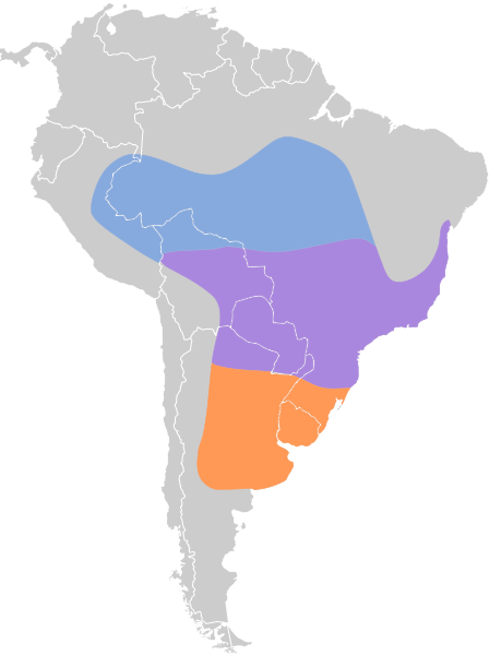 Archivo:Sporophila caerulescens map.svg