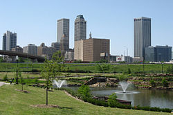 Downtown Tulsa's skyline