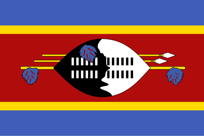 Archivo:Flag of Eswatini.svg