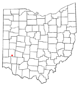 Location of Miamisburg, Ohio