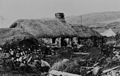 Welsh thatched longhouse, named Swtan, dating back to the 16th century. Anglesey, Wales