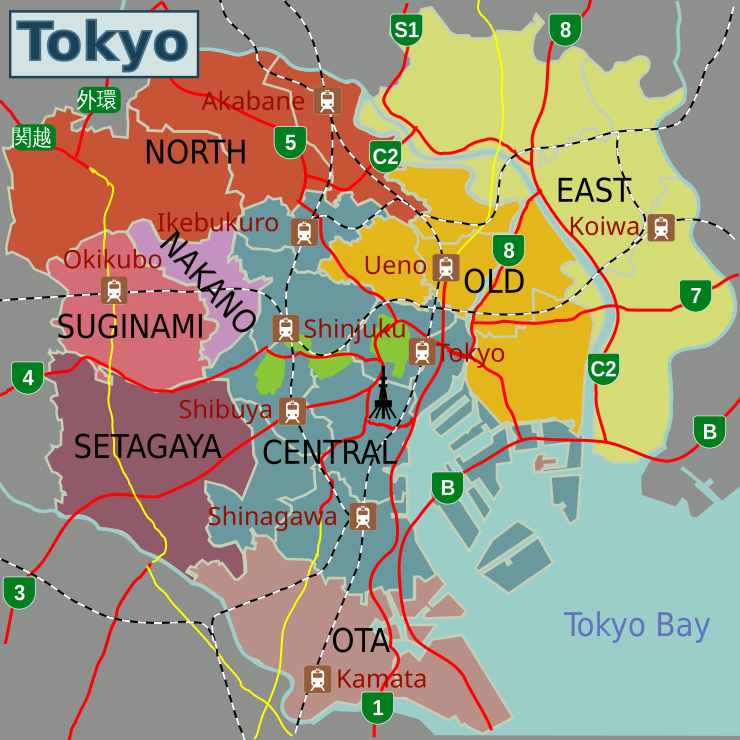 Tokyo Districts