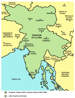 Kingdom of Illyria within the Austrian Empire (1822-1849)