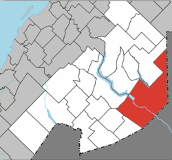 Location within Témiscouata RCM