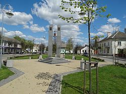 Central square of Eišiškės