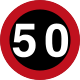 Speed limit (50 km/h)