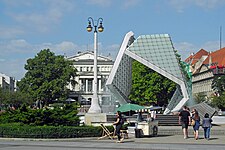 Freedom Square (Plac Wolności, behind its fountain) is important for the region's residents.