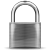 Silver padlock