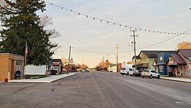 Looking north along Robinson Street