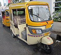 A TVS auto rickshaw in Chennai