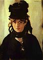 Portrait of Berthe Morisot, by Édouard Manet (1872).