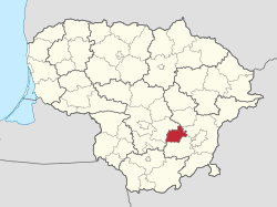 Location of Elektrėnai Municipality within Lithuania