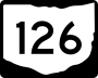 State Route 126 marker