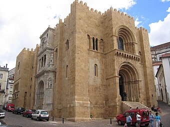 Old Cathedral of Coimbra, like in Lisbon it has a heavy, fortress-like quality.