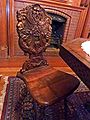 Neo-Renaissance chair on the second floor landing