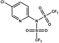 Skeletal formula of Comin's Reagent