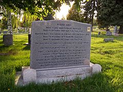 Front of Grave Marker