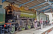 View inside the North Yorkshire Moors Railway Locomotive Shed.