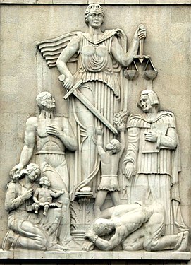 Justitia, Tehran courthouse, Tehran, Iran